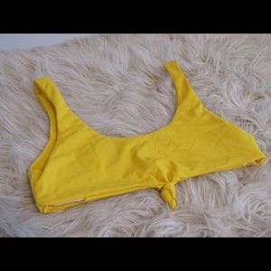 yellow bikini top